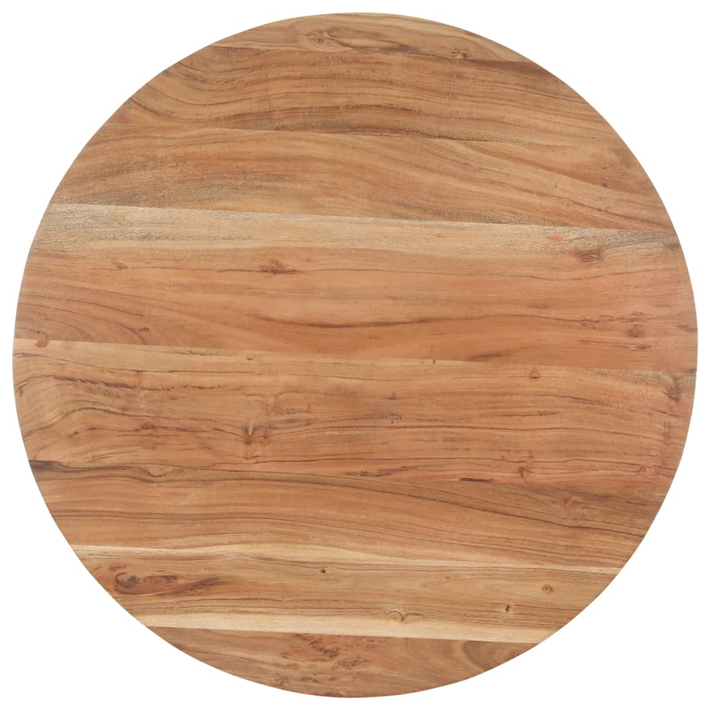 vidaXL Dining Table 80 cm Solid Acacia Wood 2