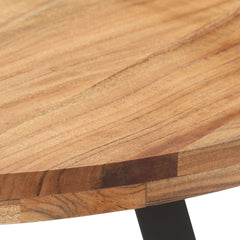 vidaXL Dining Table 80 cm Solid Acacia Wood 3