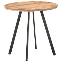 vidaXL Dining Table 80 cm Solid Acacia Wood 5