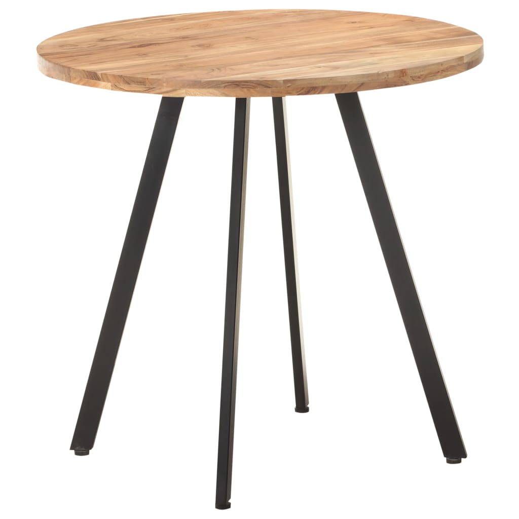 vidaXL Dining Table 80 cm Solid Acacia Wood 6