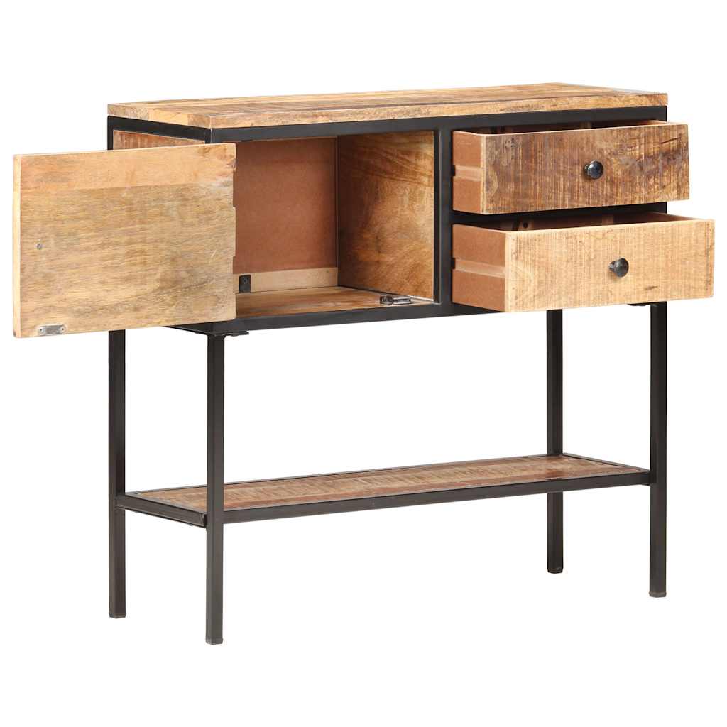 320486 vidaXL Sideboard 85x30x80 cm Rough Mango Wood 2