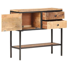 320486 vidaXL Sideboard 85x30x80 cm Rough Mango Wood 2