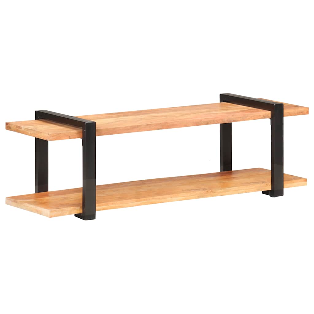 vidaXL TV Cabinet | Natural wood | Solid acacia wood | 130 cm | TV Cabinet 1