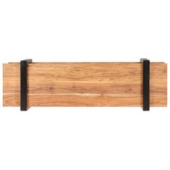 vidaXL TV Cabinet | Natural wood | Solid acacia wood | 130 cm | TV Cabinet 3