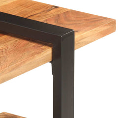 vidaXL TV Cabinet | Natural wood | Solid acacia wood | 130 cm | TV Cabinet 4