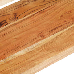 vidaXL TV Cabinet | Natural wood | Solid acacia wood | 130 cm | TV Cabinet 5