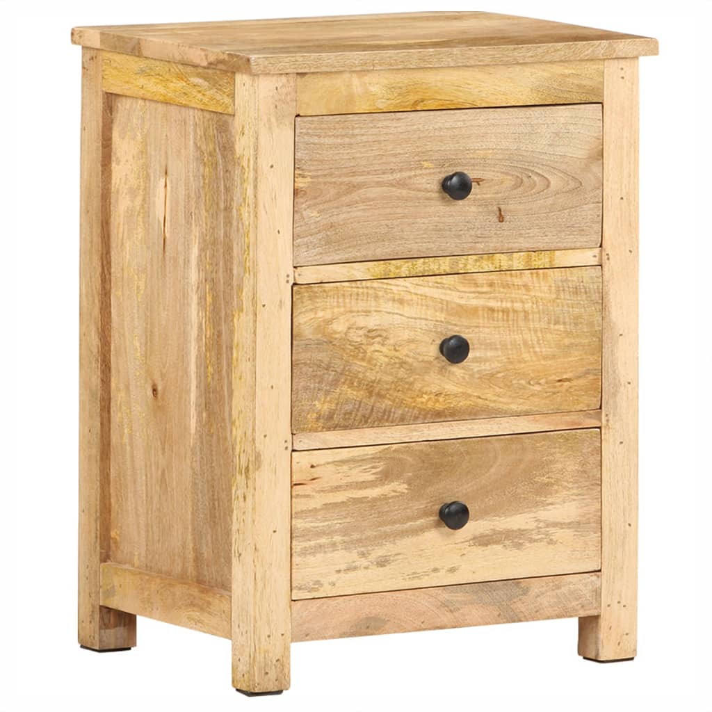 vidaXL Bedside Cabinet 45x35x60 cm Solid Mango Wood 1