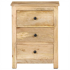 vidaXL Bedside Cabinet 45x35x60 cm Solid Mango Wood 2