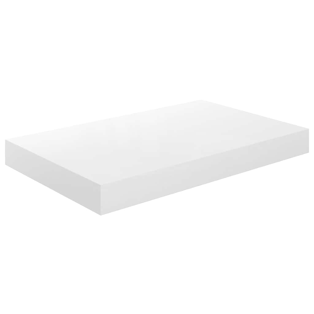 vidaXL Floating Wall Shelves 4 pcs High Gloss White 40x23.5x3.8 cm MDF 6