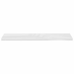 vidaXL Wall Shelf | Set of 2 | High gloss white | Honeycomb MDF, Metal | Large 6