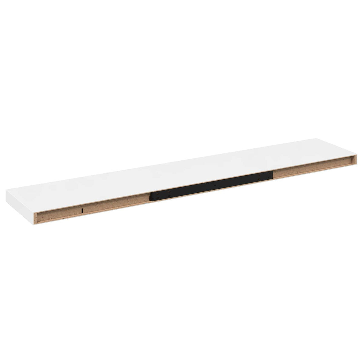 Floating Wall Shelves 120x23,5x3,8 cm MDF 2 120 x 23.5 x 3.8 cm High gloss white