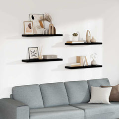 vidaXL Floating Wall Shelves 80x23.5x3.8 cm MDF 4 pcs