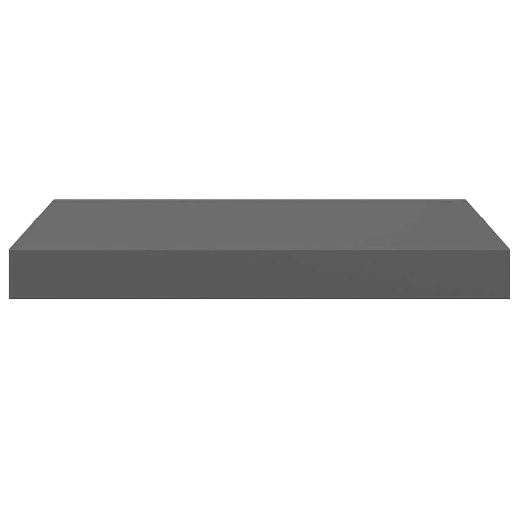 vidaXL Floating Wall Shelves 4 pcs High Gloss Grey 40x23.5x3.8 cm MDF 5