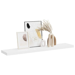 vidaXL Wall Shelf | White | Honeycomb MDF, Metal | Standard | Wall mounting 5