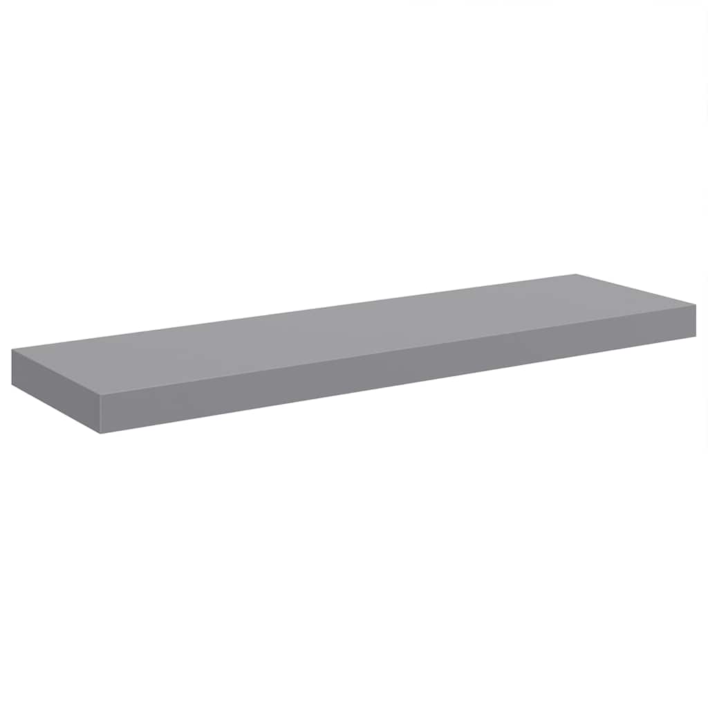 vidaXL Wall Shelf | Set of 4 | Grey | Honeycomb MDF, metal | 80 x 23.5 cm 6