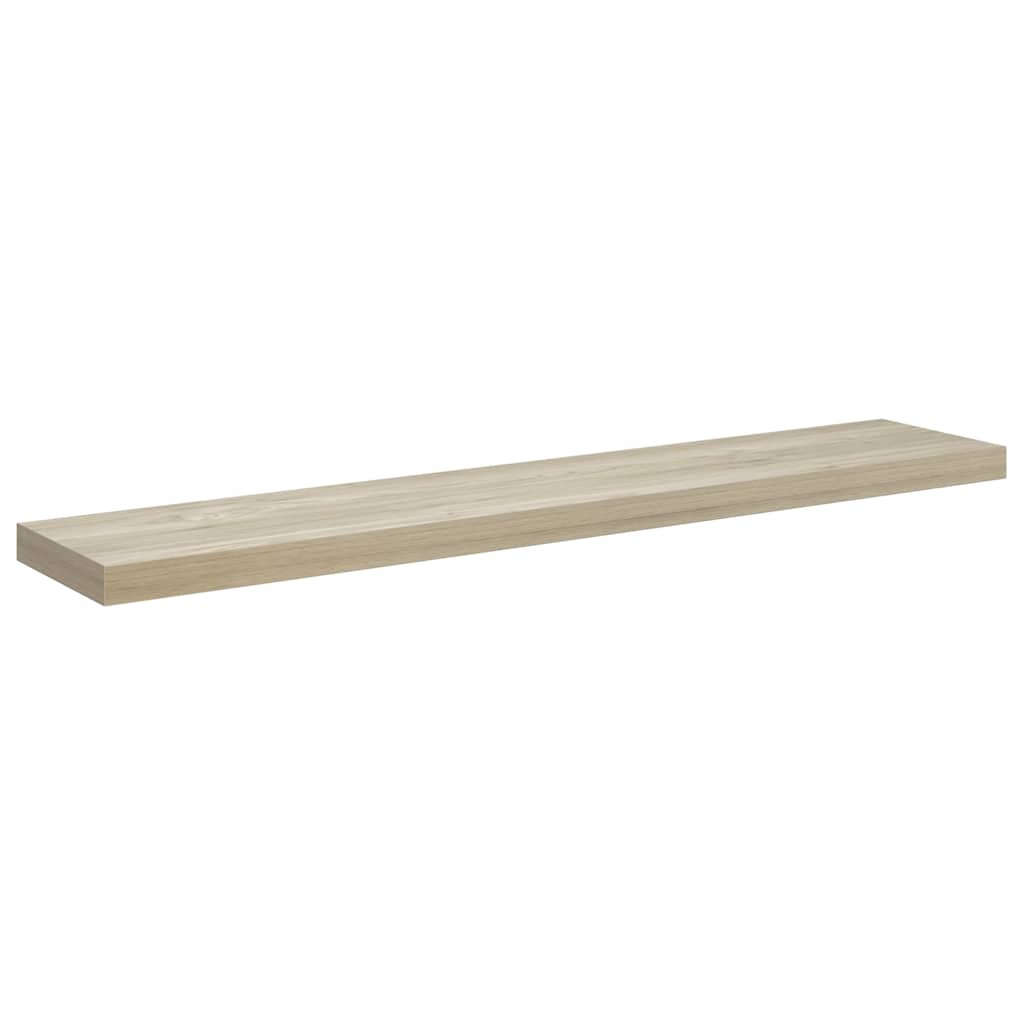 vidaXL Wall Shelf | Set of 2 | Oak | Honeycomb MDF, metal | Medium | Wall Shelf 6