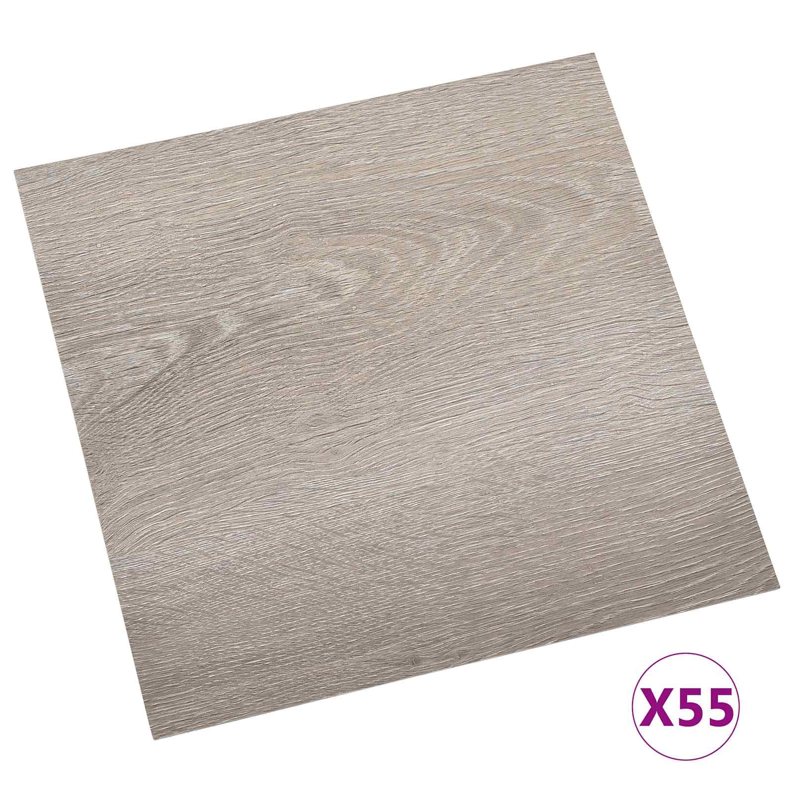 vidaXL Flooring Planks Wood 5.11 m² 55 pcs PVC 3