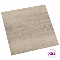 vidaXL Flooring Planks Taupe 5.11 m² 55 pcs PVC 3