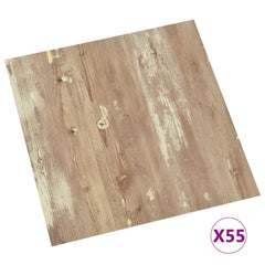 vidaXL Flooring Planks Cream and Light Brown 5.11 m² 55 pcs PVC 3