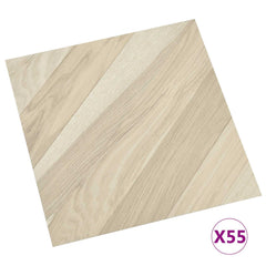 vidaXL Flooring Planks Beige 5.11 m² 55 pcs PVC 3
