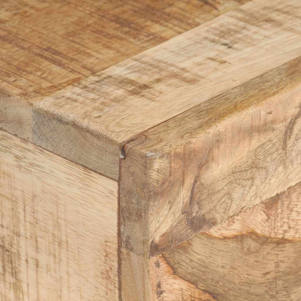 vidaXL Side Table | Brown | Solid rough mango wood | Small | Durable 4