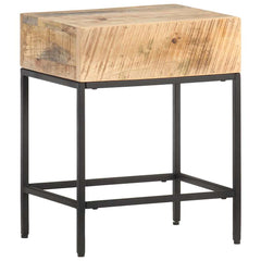 vidaXL Side Table | Brown | Solid rough mango wood | Small | Durable 6