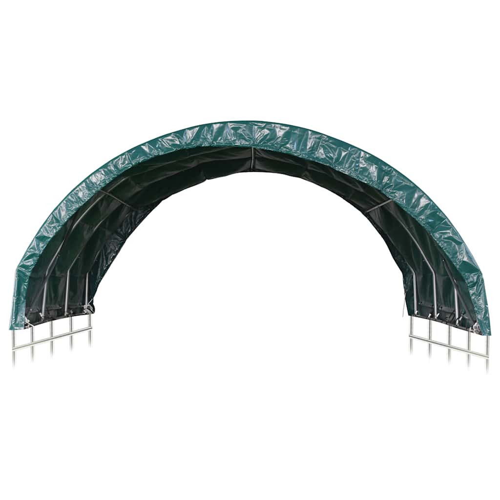 vidaXL Livestock Tent PVC 3,7x3,7 m Green 3