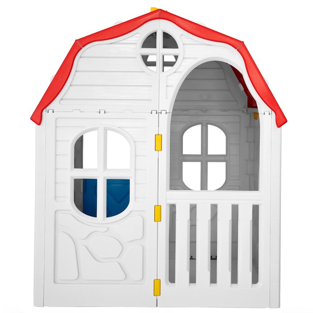 92577 vidaXL Kids Foldable Playhouse with Working Door and Windows 3