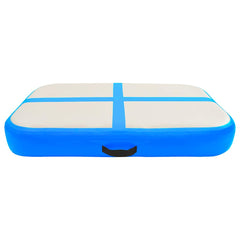 vidaXL Inflatable Gymnastics Mat with Pump 60x100x10 cm PVC Blue 4