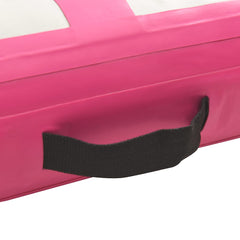 vidaXL Inflatable Gymnastics Mat with Pump 60x100x20 cm PVC Pink 5