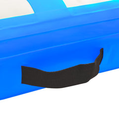 Inflatable Gymnastics Mat with Pump PVC Depth 100 cm Height 15 cm Blue 500 cm