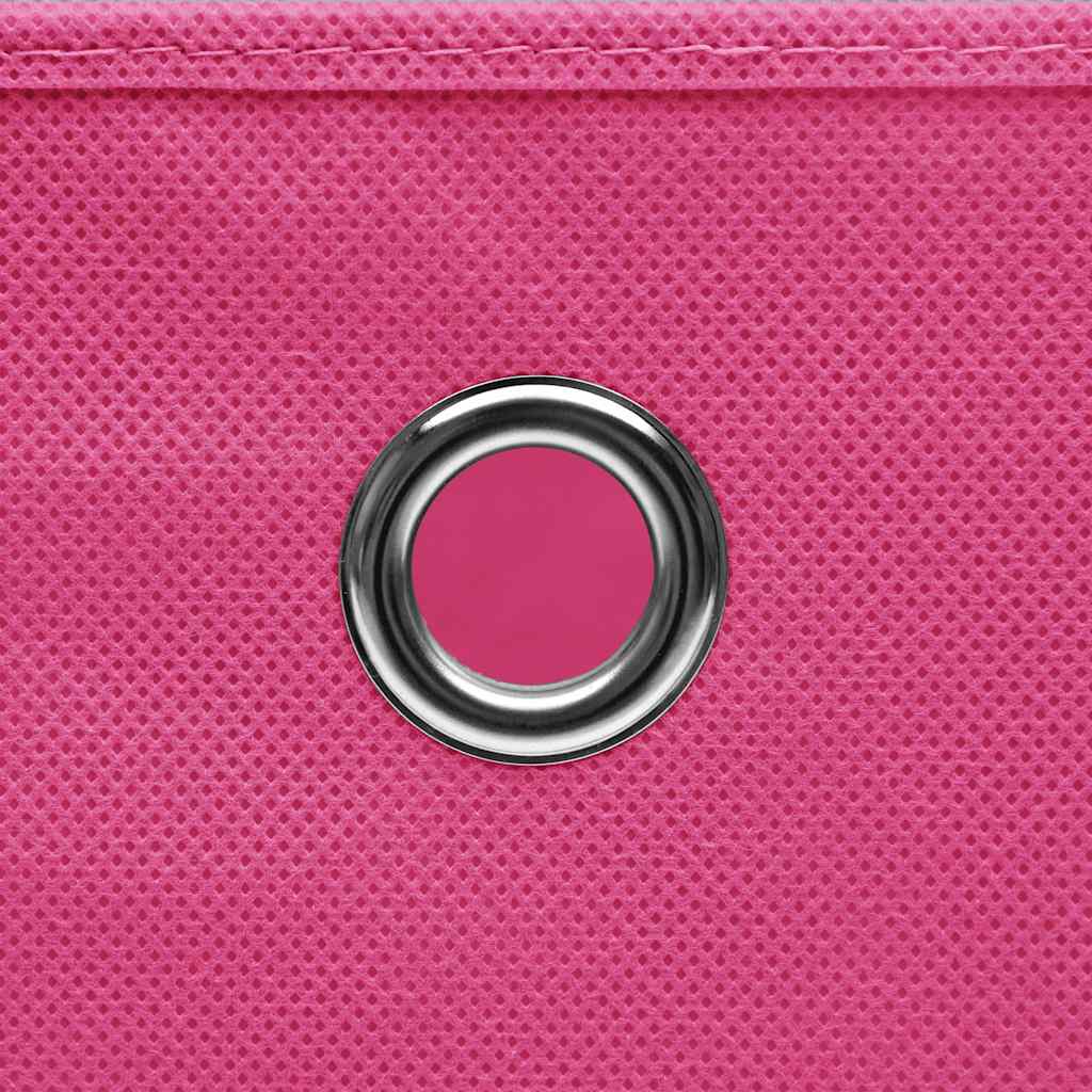 vidaXL Storage Box | Set of 10 | Pink | Non-woven fabric | 28x28x28 cm 4