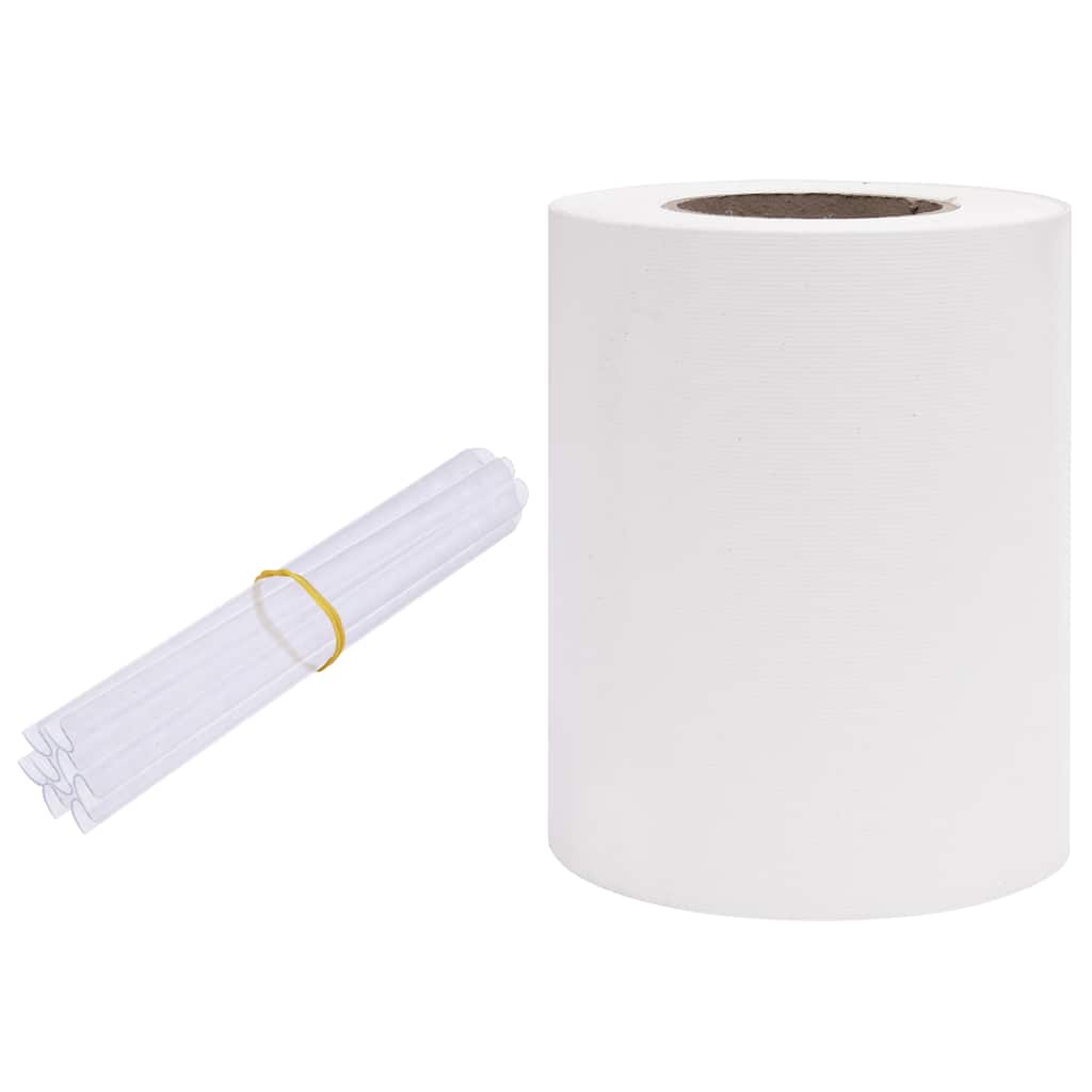 vidaXL Privacy Strip PVC 70x0.19 m White 2