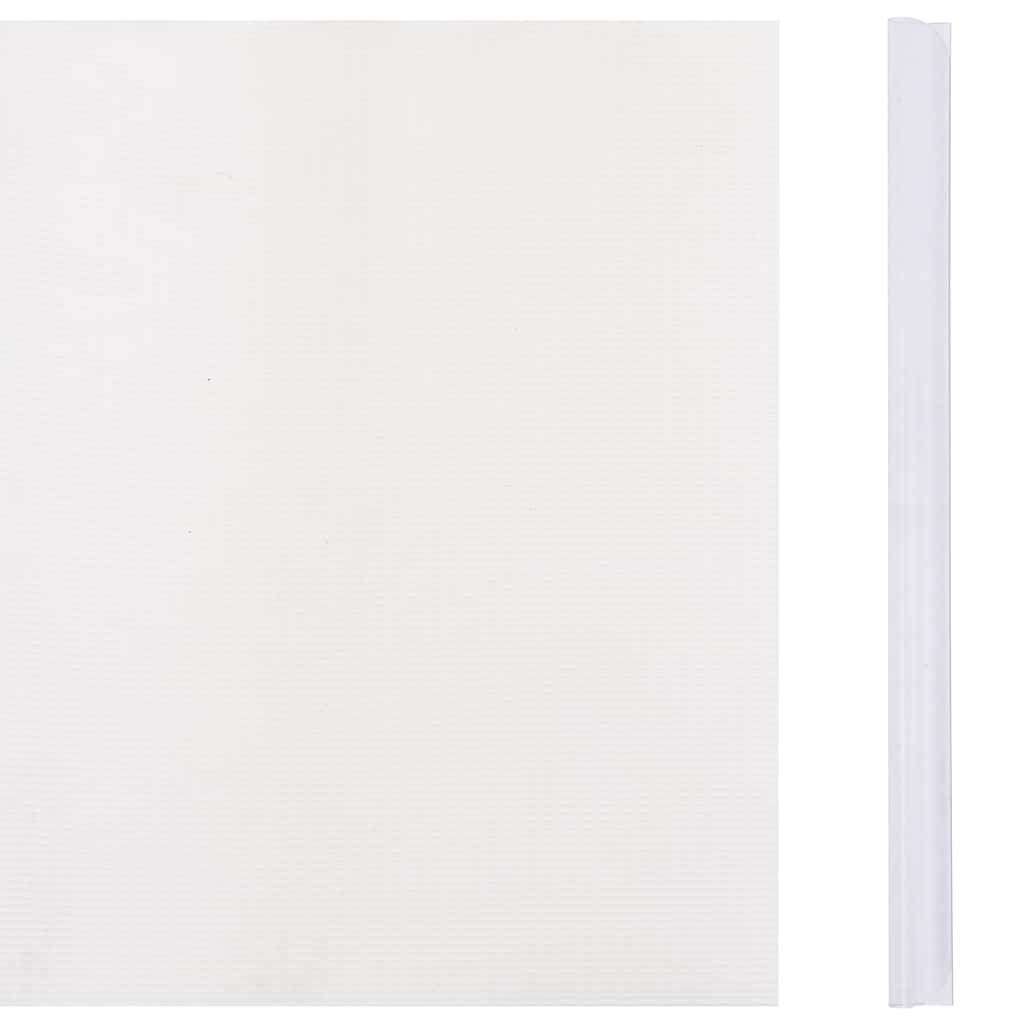 vidaXL Privacy Strip PVC 70x0.19 m White 3