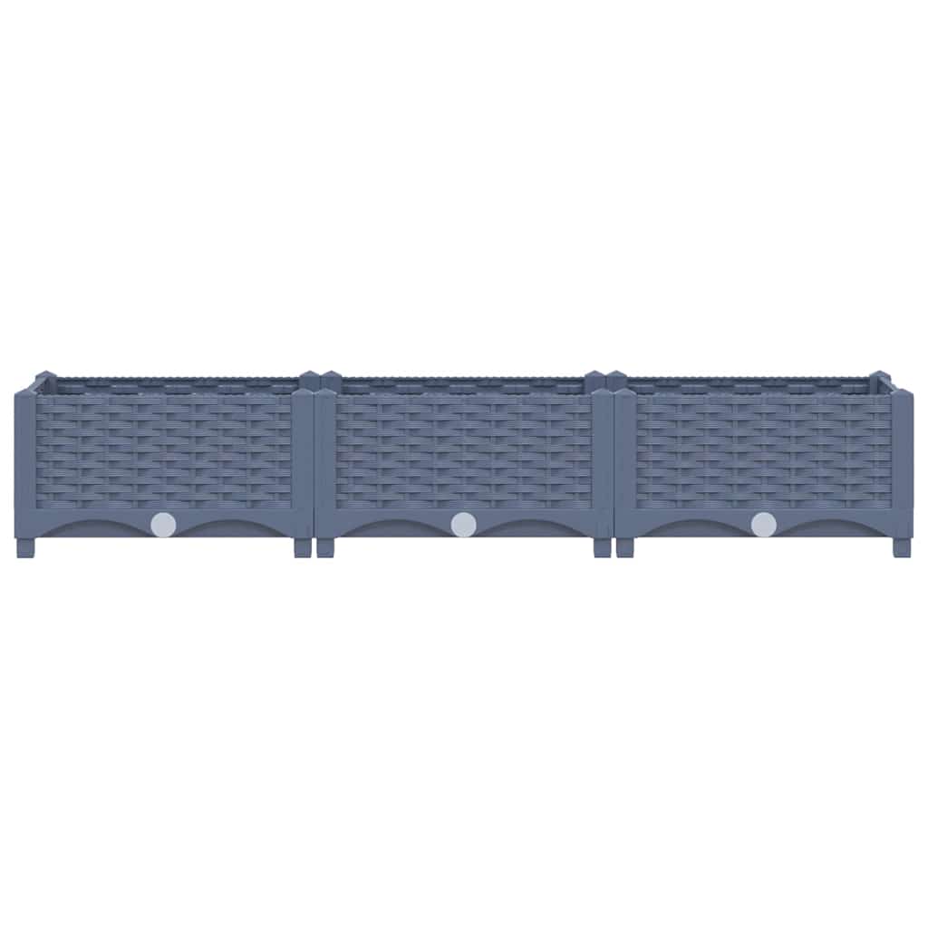 310399 vidaXL Raised Bed 120x40x23 cm Polypropylene 3