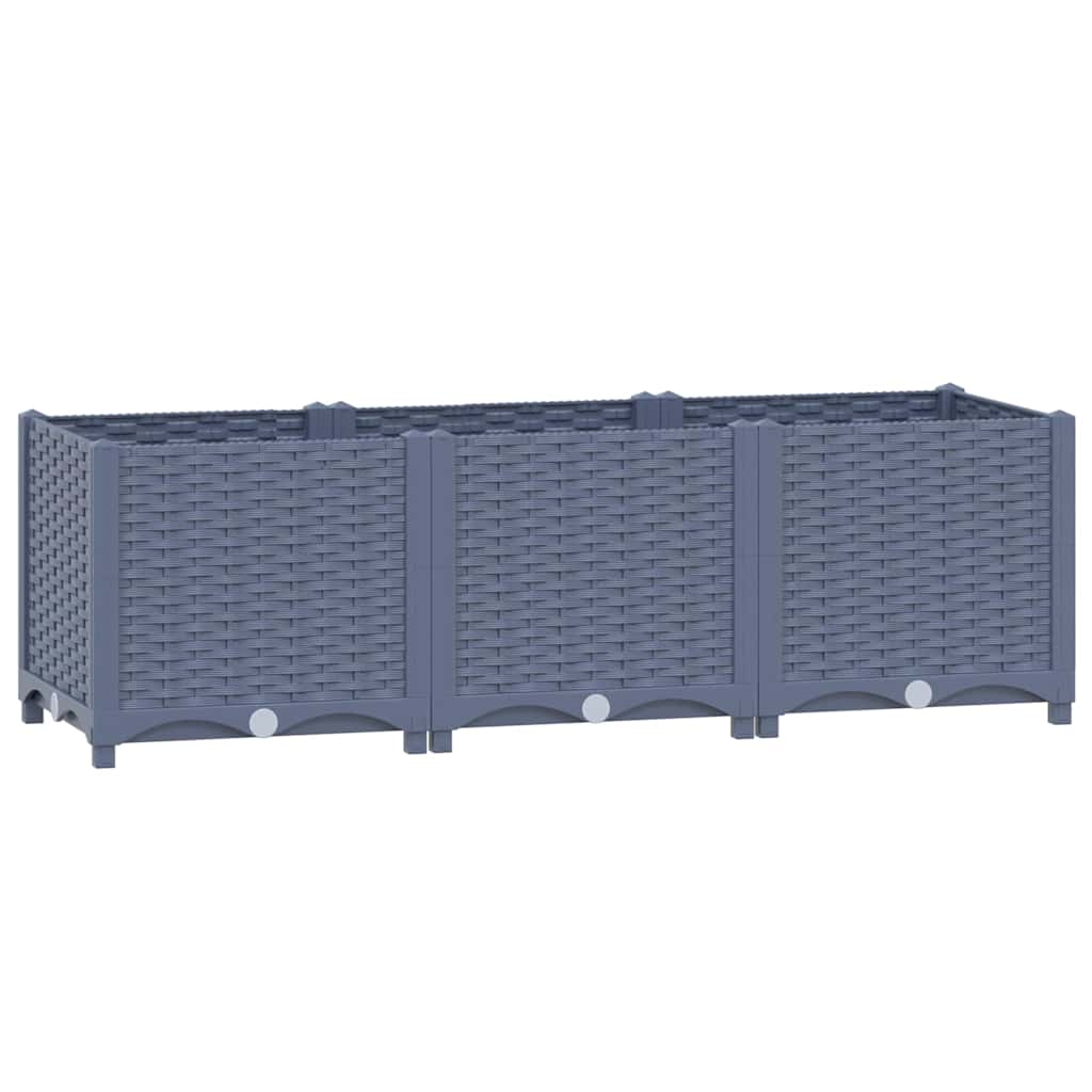 310403 vidaXL Raised Bed 120x40x38 cm Polypropylene 2