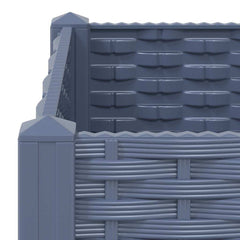 vidaXL Raised Bed | Blue Grey | Polypropylene | 80x80x23 cm | Planters 5