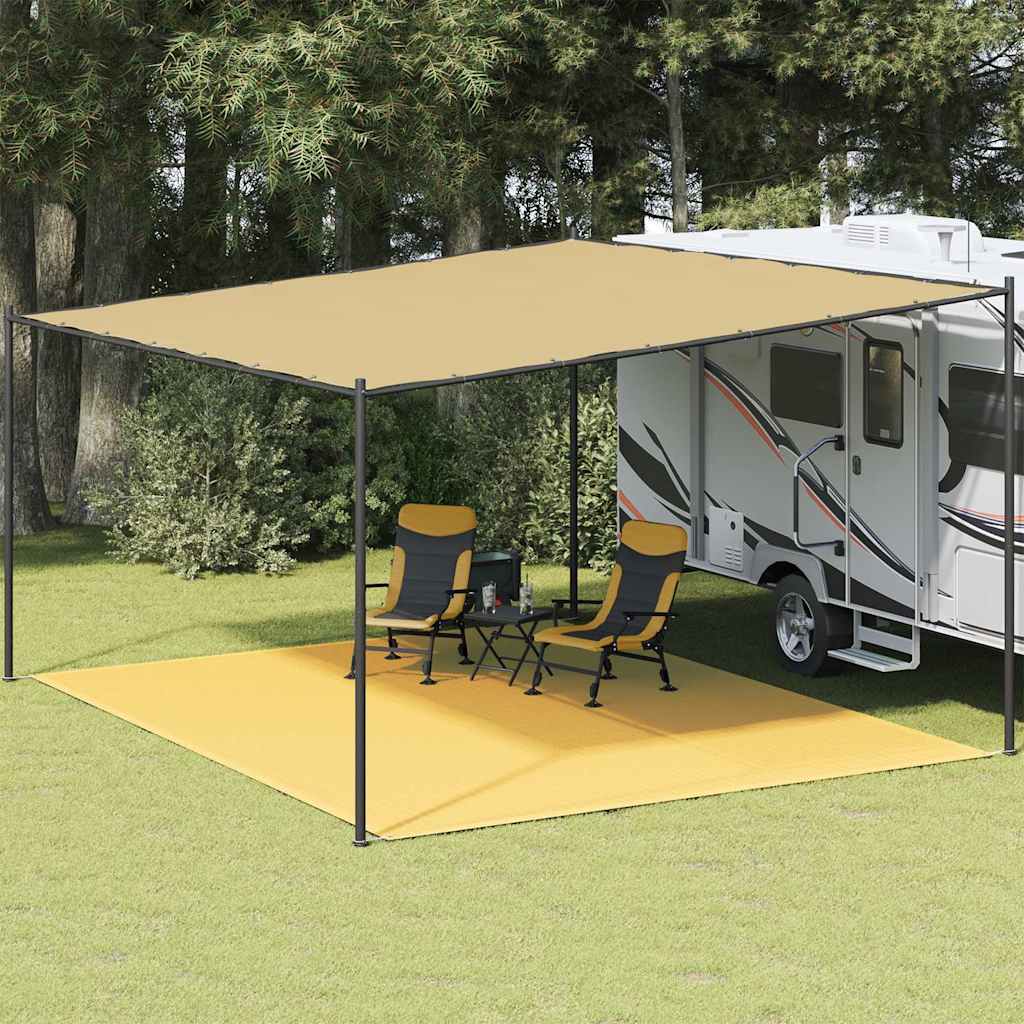 vidaXL Tent Carpet 400x500 cm Beige 1