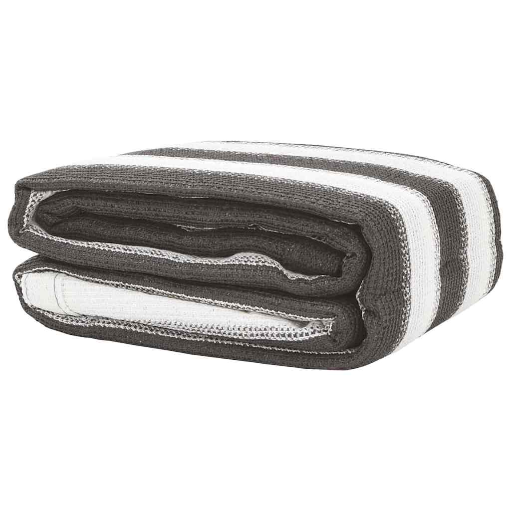 vidaXL Tent Carpet 250x450 cm Anthracite and White 2