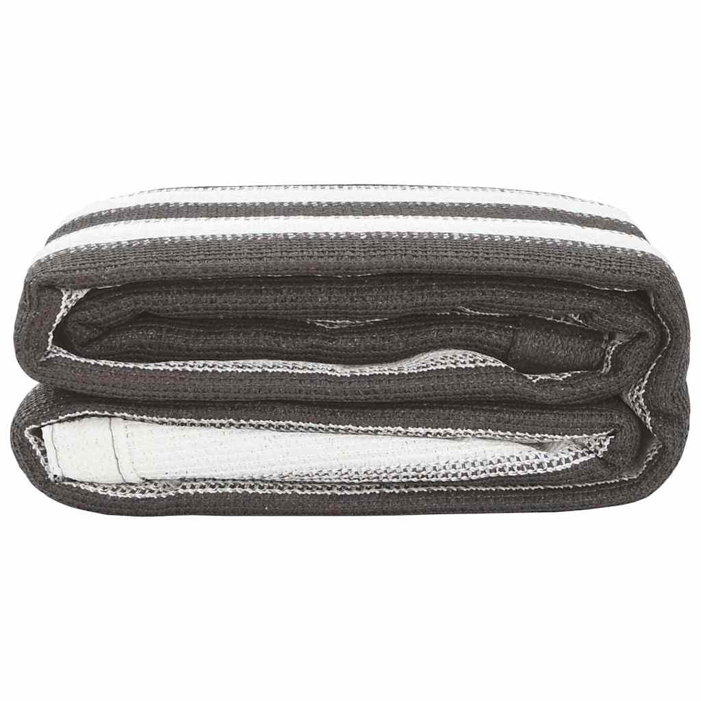 vidaXL Tent Carpet 250x450 cm Anthracite and White 3