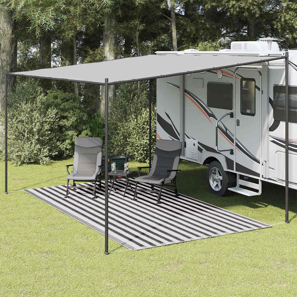 vidaXL Tent Carpet 250x450 cm Anthracite and White 1