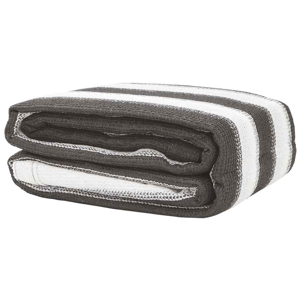 vidaXL Tent Carpet 300x400 cm Anthracite and White 2