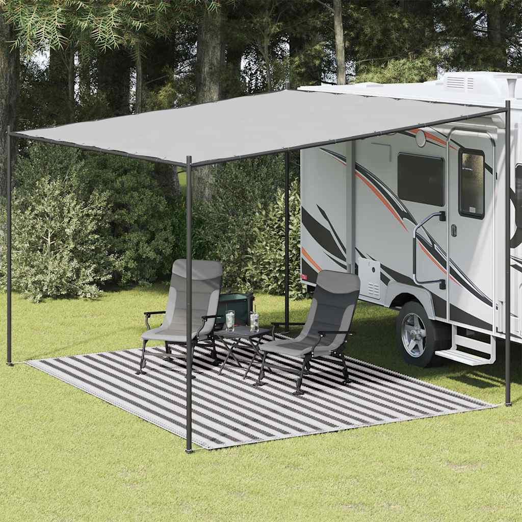 vidaXL Tent Carpet 300x400 cm Anthracite and White 1