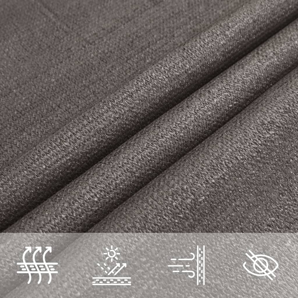 vidaXL Sunshade Sail 160 g/m² Anthracite 2x4.5 m HDPE 5