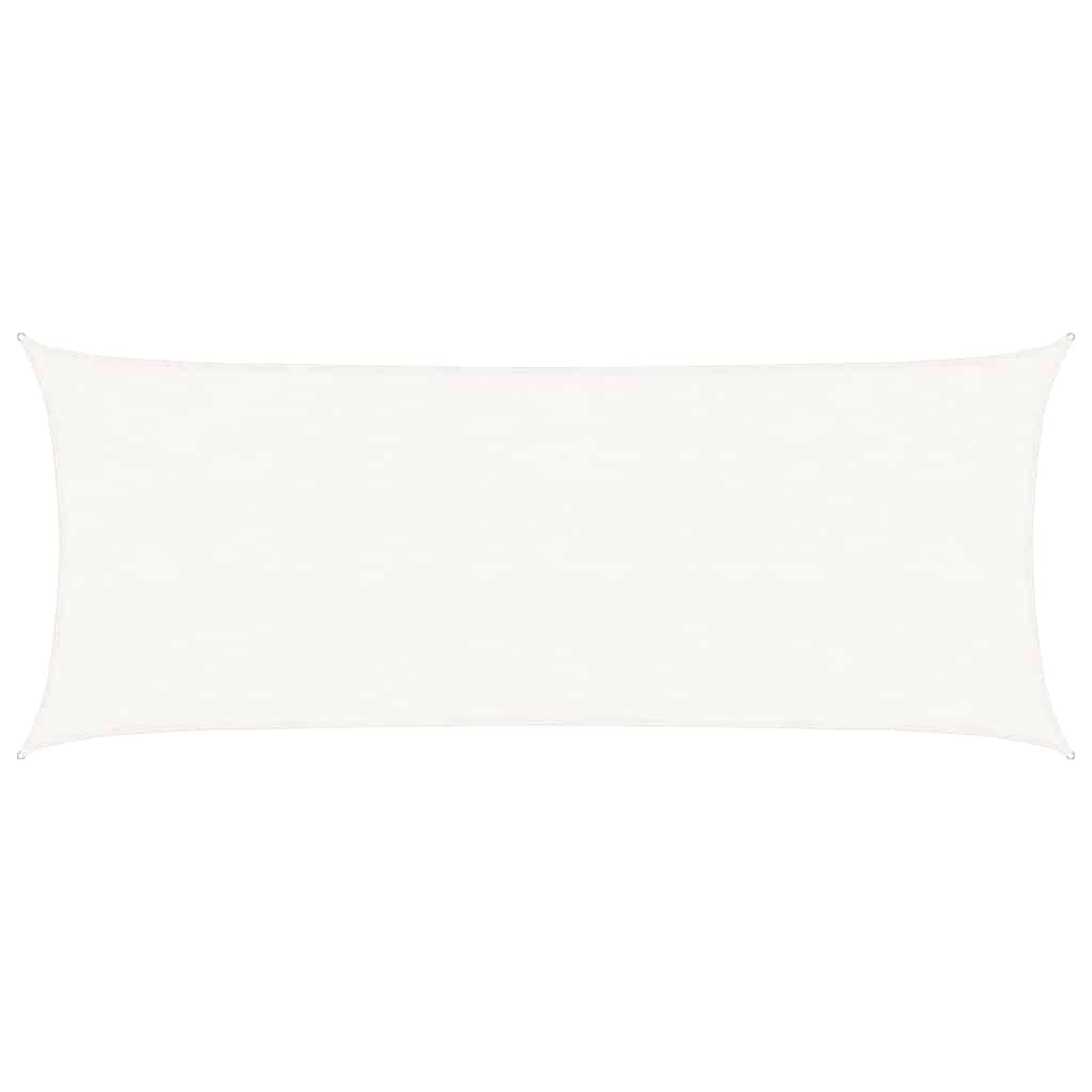 vidaXL Sunshade Sail 160 g/m² White 2x5 m HDPE 2