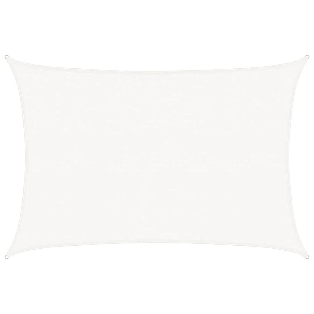 Sunshade Sail 160 g/m² White 3x4.5 m HDPE 3.5 m