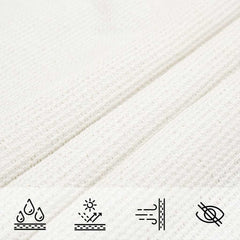 Sunshade Sail 160 g/m² White 3x4.5 m HDPE 3.5 m