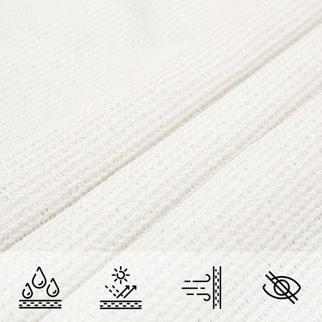 Sunshade Sail 160 g/m² White 3x4.5 m HDPE 3.5 m