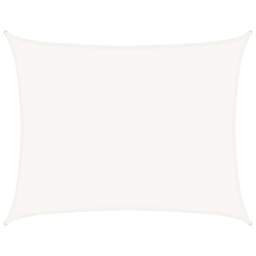 vidaXL Sunshade Sail 160 g/m² White 6x7 m HDPE 2
