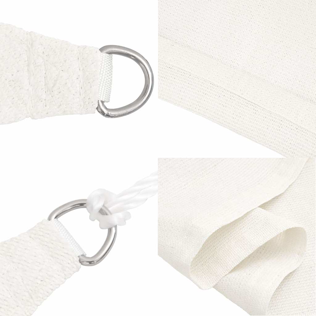 vidaXL Sunshade Sail 160 g/m² White 6x7 m HDPE 6